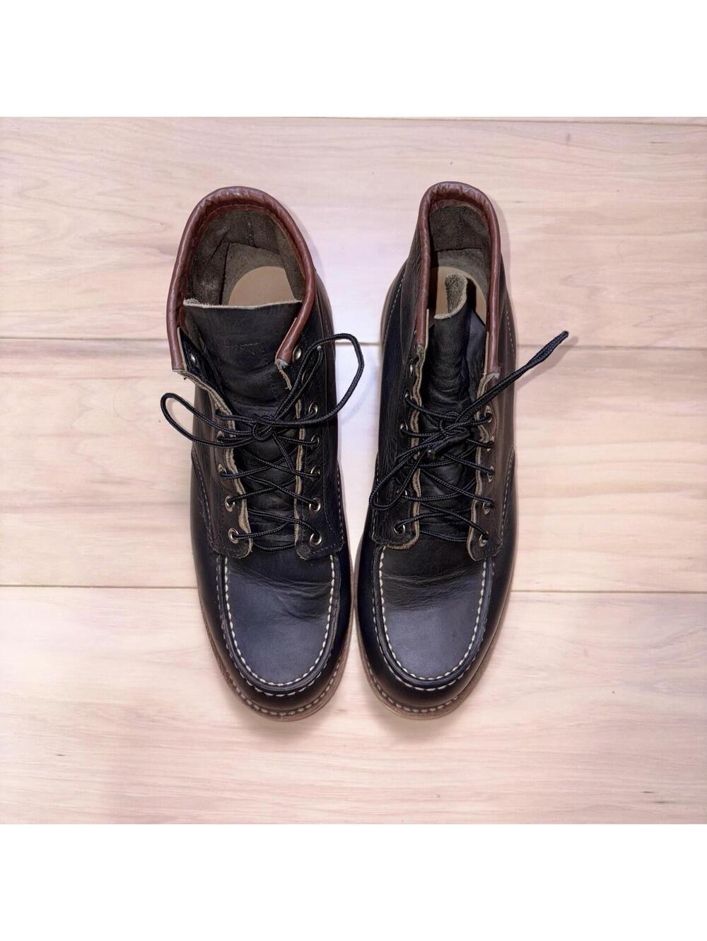 Red Wing 8890 Moc Toe Boots Charcoal Leather Men’s Size 11 D USA Work Boots - Picture 4 of 8